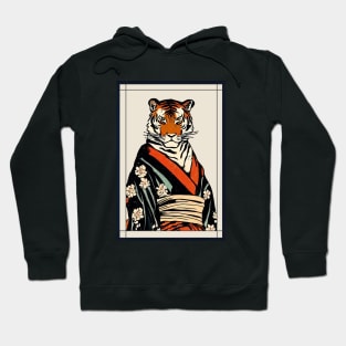 Royal tiger Japanese with kimono vintage Hoodie